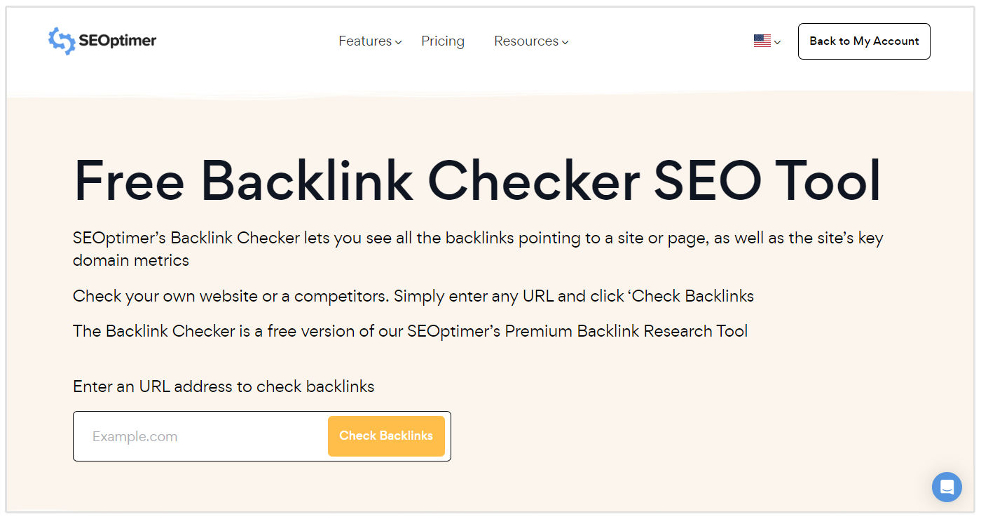 Backlink checker tool